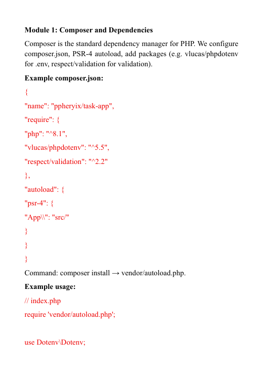 Introduction to a PHP "Tier Pack "