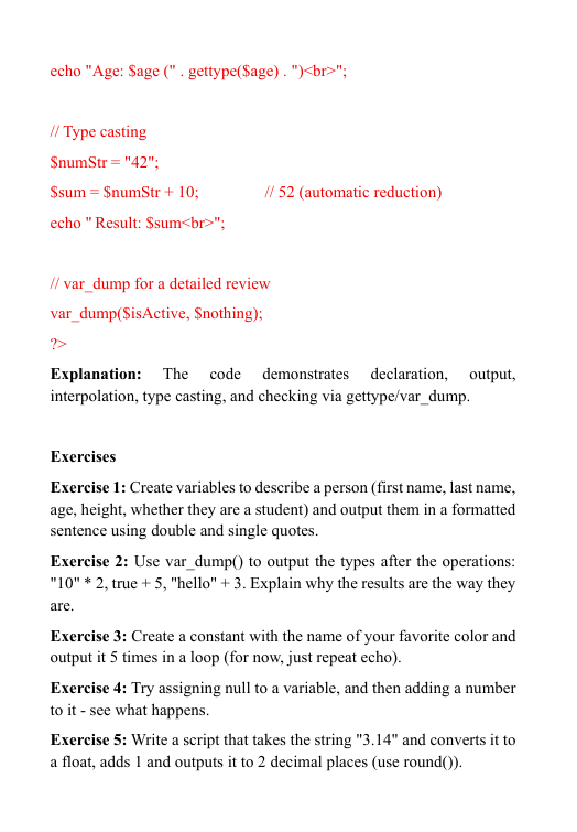 Introduction to a PHP "Nexus Course"