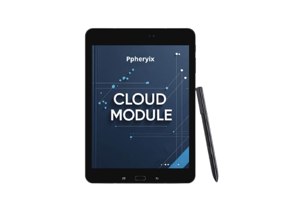 IPad mockup icon with "Cloude Module"